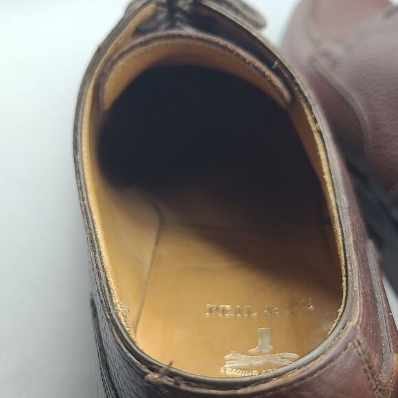 Peal & Co Brooks Brothers shoes Brown Grain Leather Split Toe Derby  Mens 10.5 main image 5